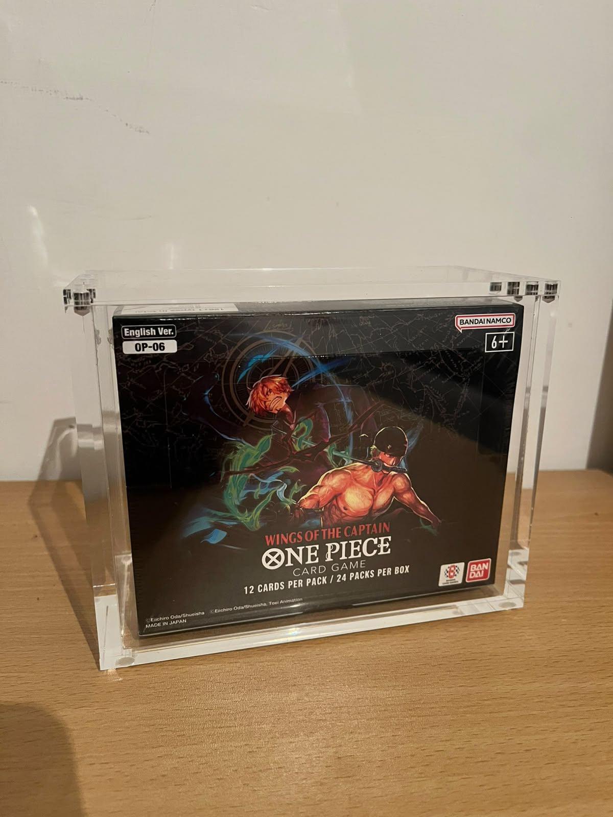 Box di protezione in acrilico per display One Piece OP-06 Wings of the Captain