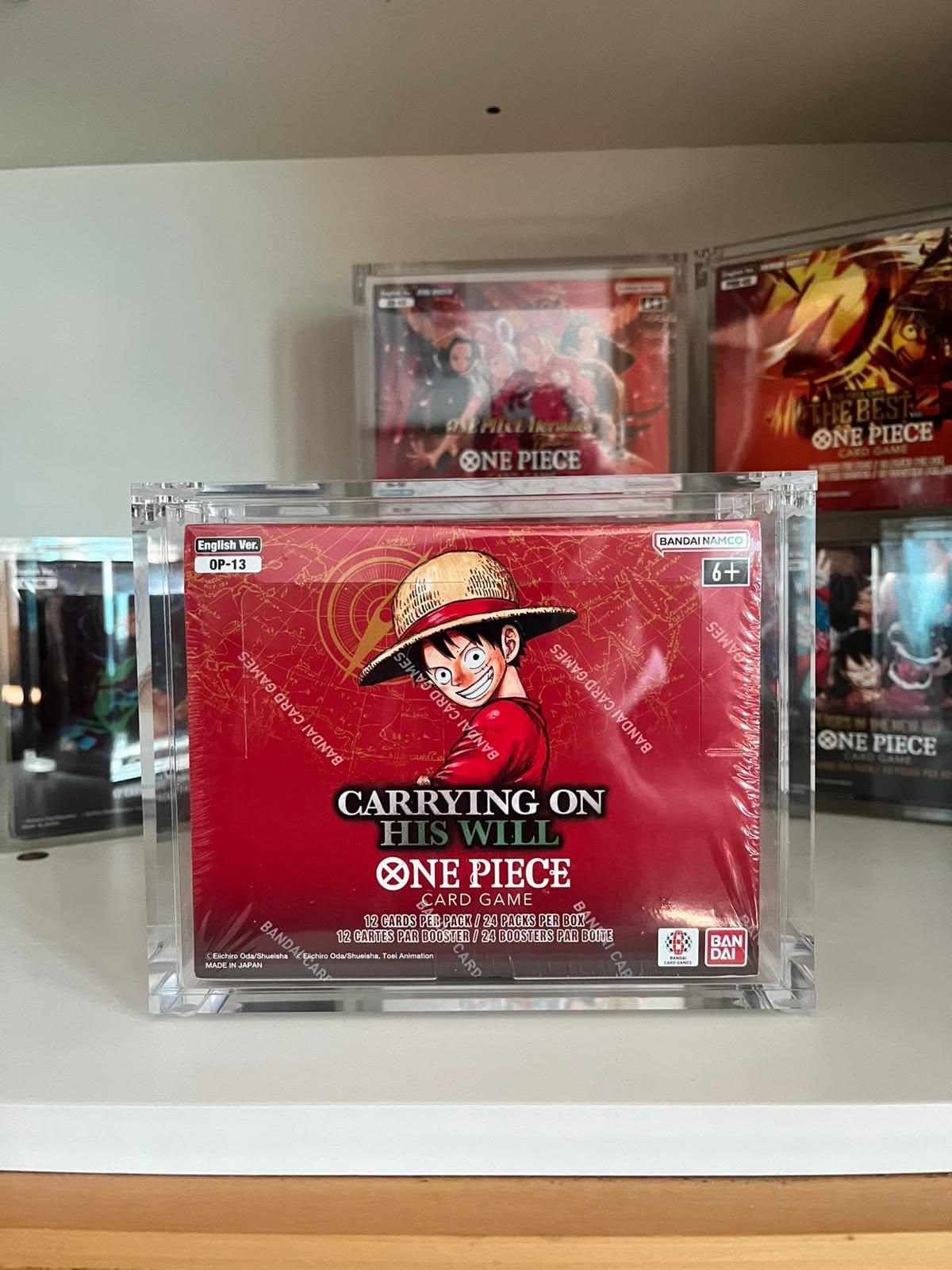 Caja de protección acrílica para display One Piece OP-13 Carrying On His Will