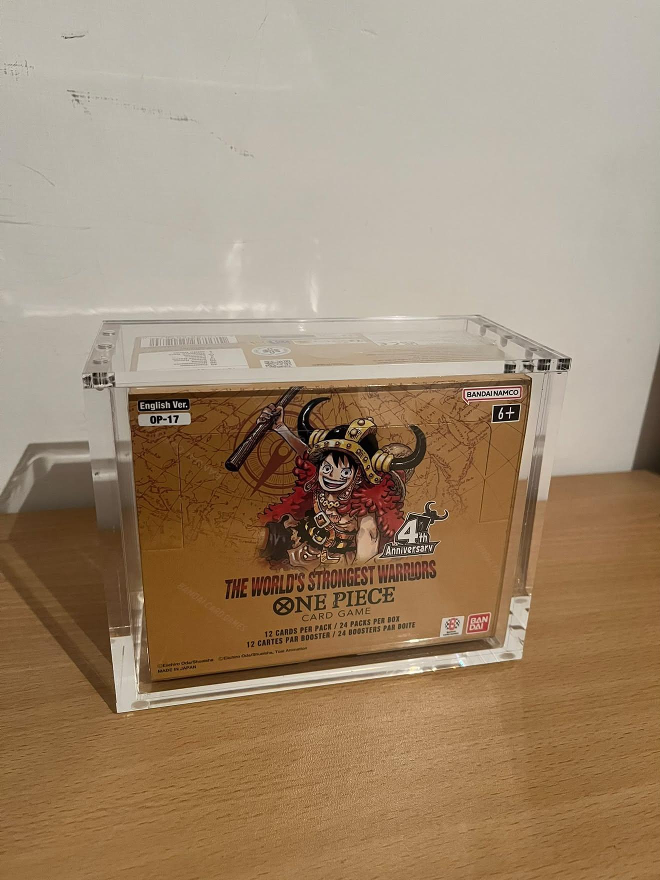 Boîte de protection acrylique pour Display One Piece OP-17 The World's Strongest Warriors