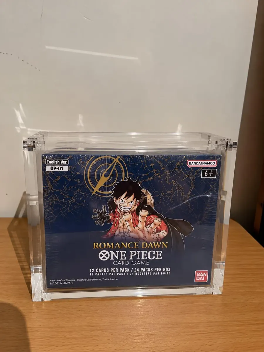 Caja de protección acrílica para display One Piece OP-01 Romance Dawn